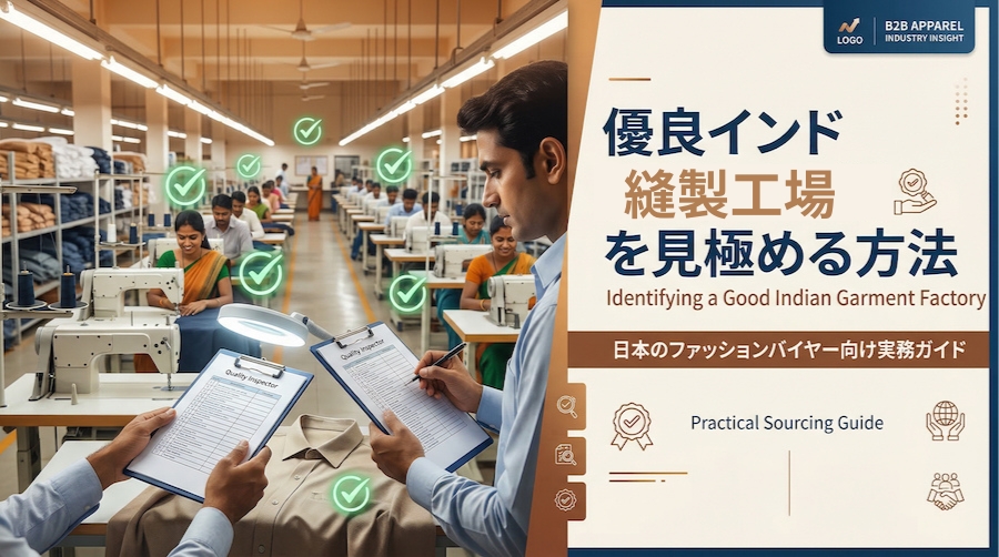 良いインド縫製工場の判別方法