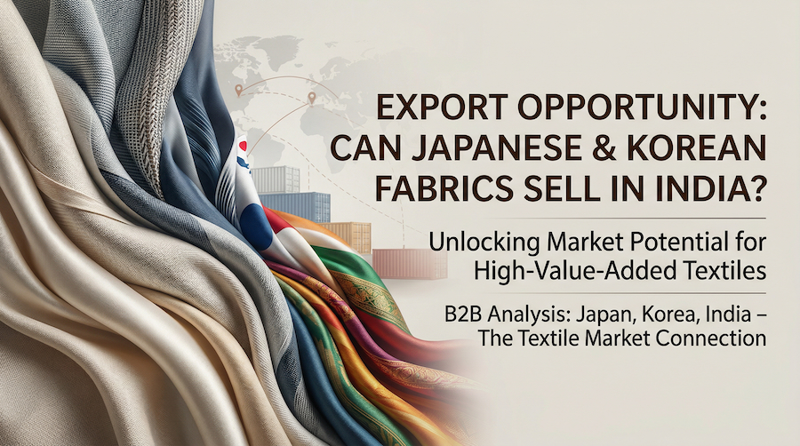 日本・韓国の生地はインドで売れるか(第1回)