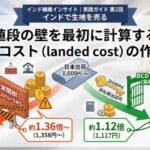 第2回「値段の壁を最初に計算する——上陸コストの作り方」